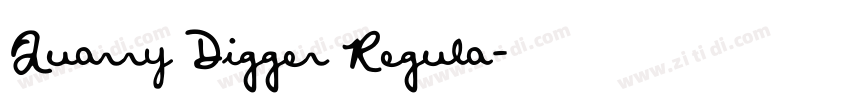 Quarry Digger Regula字体转换